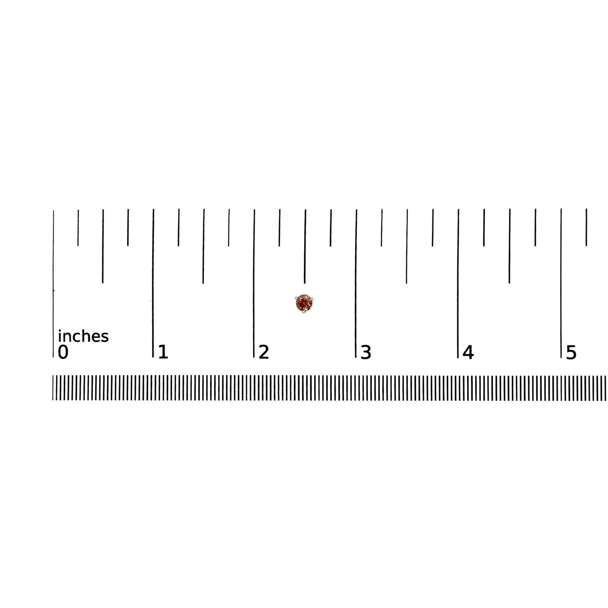14K White Gold 1/2 Cttw Lab-Grown Round Brilliant-Cut Colored Diamond Classic 3-Prong Martini set Stud Earrings (VS1-VS2 Clarity) - Friggin Jewelry