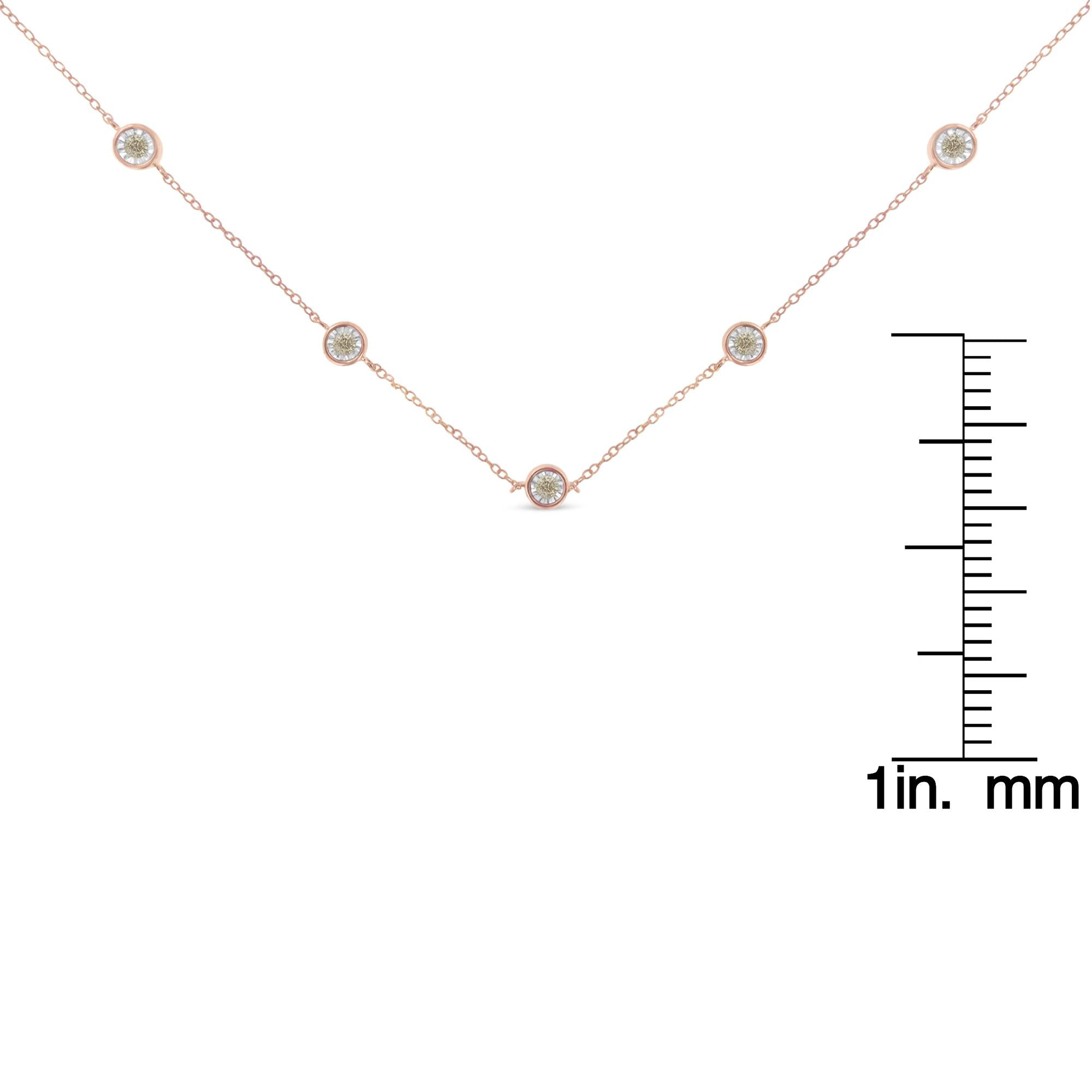 Collar de diamantes en plata de ley (1/2 ct, color KL, claridad I2-I3) - Friggin Jewelry