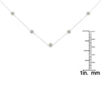 Collar de diamantes en plata de ley (1/2 ct, color IJ, claridad I1-I2) - Friggin Jewelry