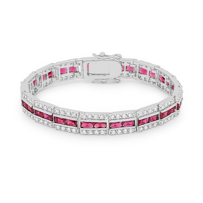 Bright Spark Confident Edit Balboa Red Cubic Zirconia Bracelet - Friggin Jewelry Fashion