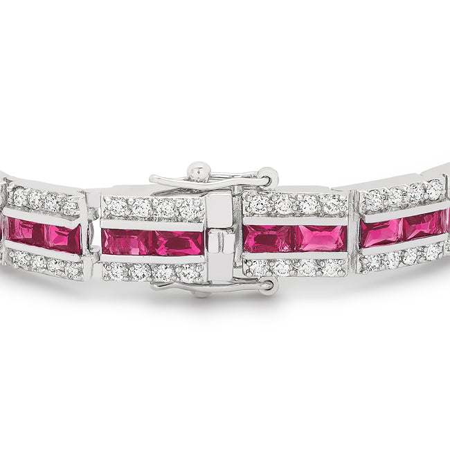 Bright Spark Confident Edit Balboa Red Cubic Zirconia Bracelet - Friggin Jewelry Fashion