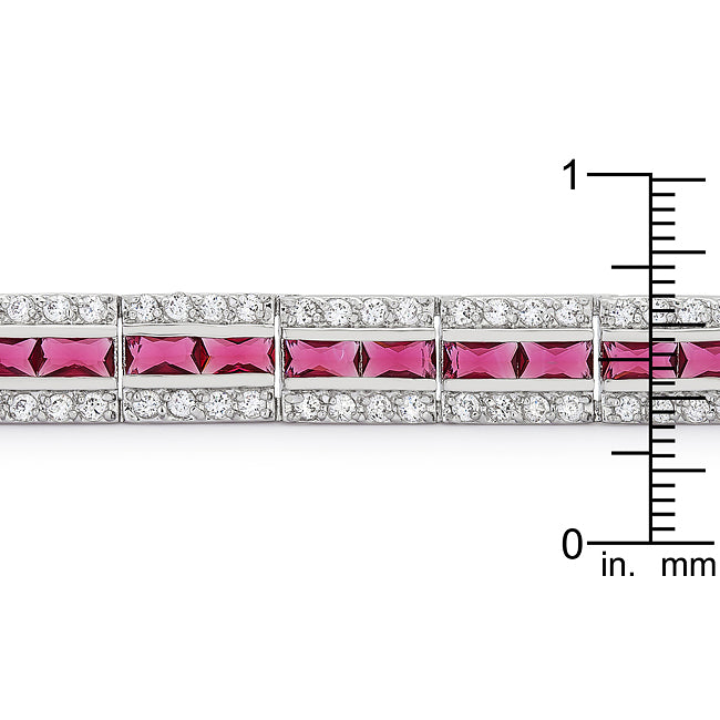 Bright Spark Confident Edit Balboa Red Cubic Zirconia Bracelet - Friggin Jewelry Fashion