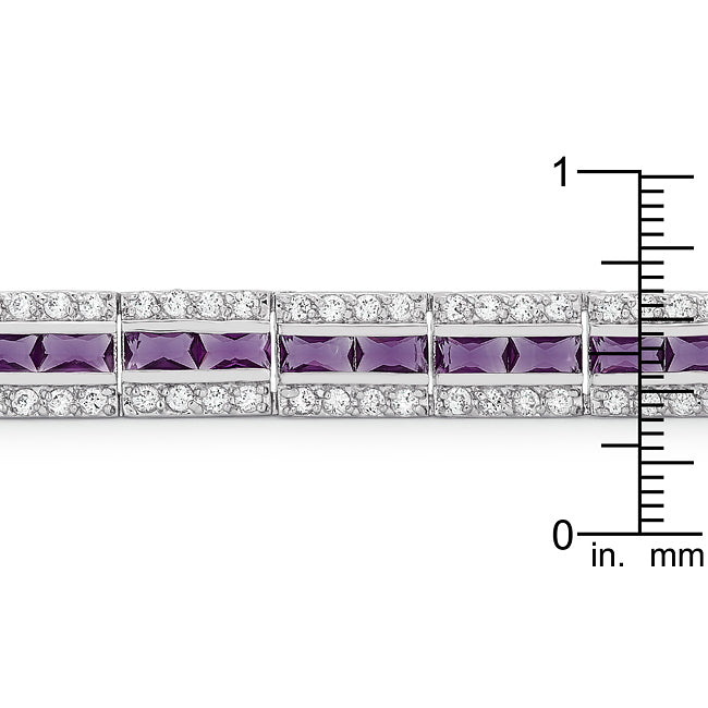 Playful Form Heritage Edit Balboa Purple Cubic Zirconia Bracelet - Friggin Jewelry Fashion