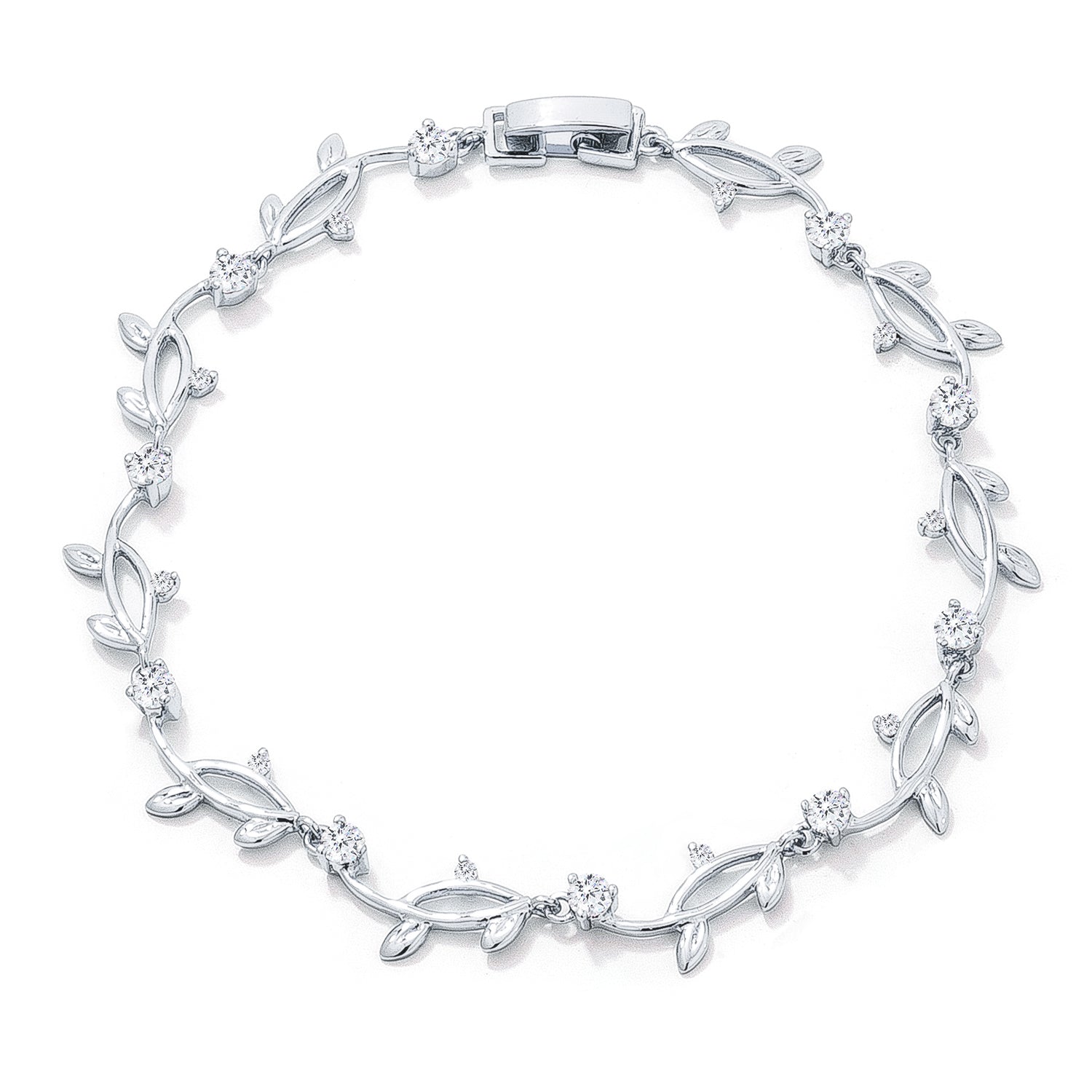 Gallery Form Modern Edit Nathans Vine Cubic Zirconia Bracelet - Friggin Jewelry Fashion