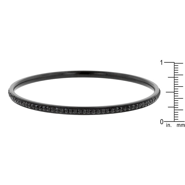 Cheeky Rebel Bold Edit Black Bangle - Friggin Jewelry Fashion