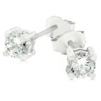 Clever Spark Modern Line Dana Round Stud Earrings - Friggin Jewelry Fashion