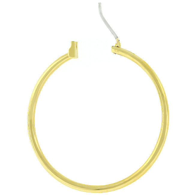 Studio Edge Signature Edit Basic Golden Hoop Earrings - Friggin Jewelry Fashion