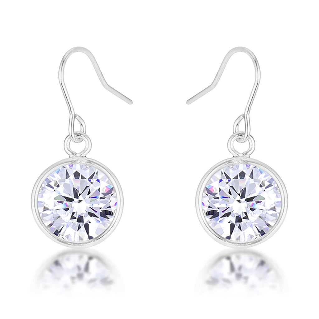 Tempting Edge Couture Line Bezel Solitaire Stud Earrings - Friggin Jewelry Fashion