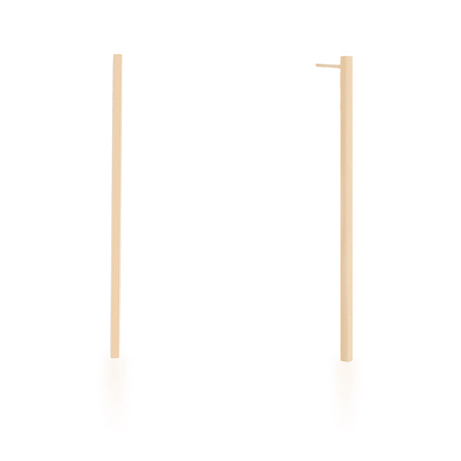 Lustre Detail Studio Line Carolee Gold Stainless Steel Line Drop Earrings - Friggin Jewelry Fashion