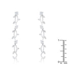 Timeless Spark Heritage Edit 1.1Ct Vine Design Rhodium Earrings - Friggin Jewelry Fashion