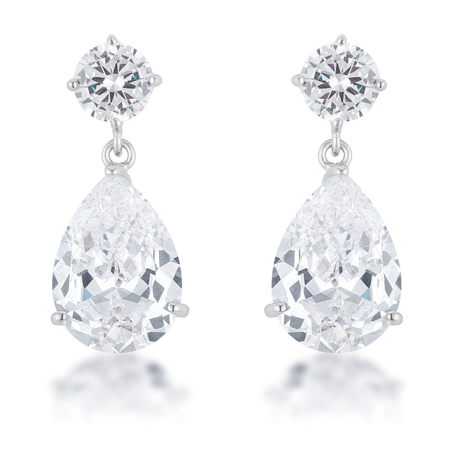 Sculpted Form Modern Edit Shimmering CZ Earrings - Friggin Jewelry Fashion