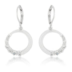 Gilded Temptress Bold Edit Graduated Cubic Zirconia Circle Earrings - Friggin Jewelry Fashion
