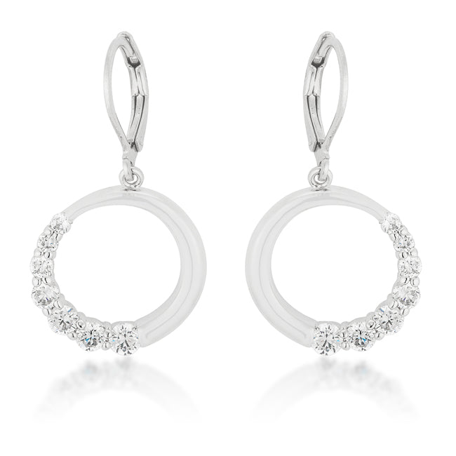 Gilded Temptress Bold Edit Graduated Cubic Zirconia Circle Earrings - Friggin Jewelry Fashion