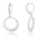 Gilded Temptress Bold Edit Graduated Cubic Zirconia Circle Earrings - Friggin Jewelry Fashion