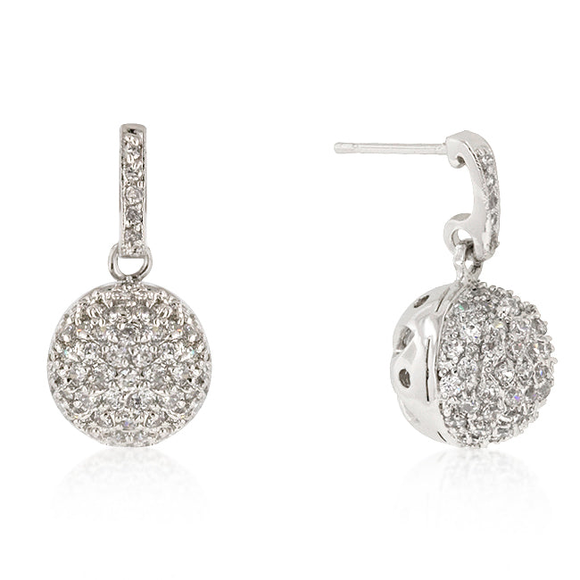 Confident Whisper Signature Edit CZ Ball Dangle Earrings - Friggin Jewelry Fashion
