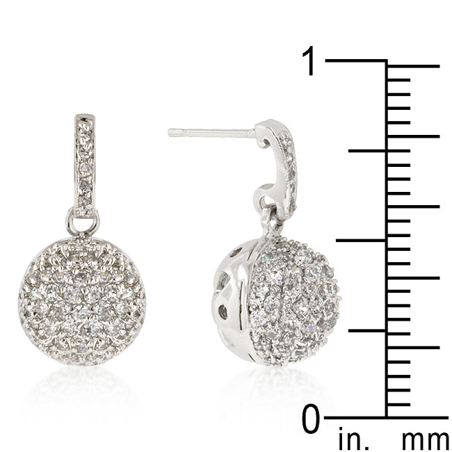 Confident Whisper Signature Edit CZ Ball Dangle Earrings - Friggin Jewelry Fashion