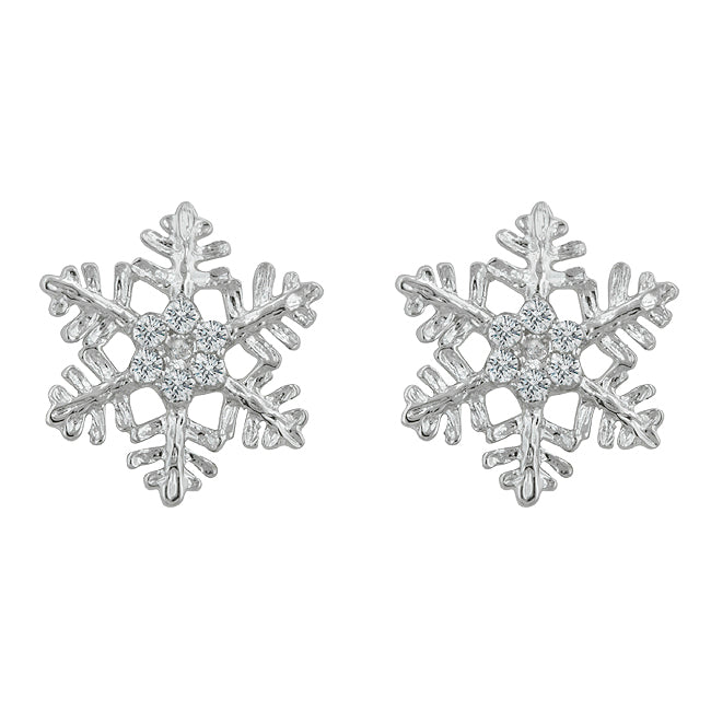 Fresh Spark Signature Icon Snowflake Stud Earrings - Friggin Jewelry Fashion