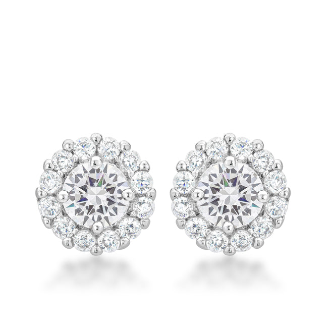 Effortless Charm Daily Icon Bella Bridal Earrings in Clear - Friggin Jewelry Fashion