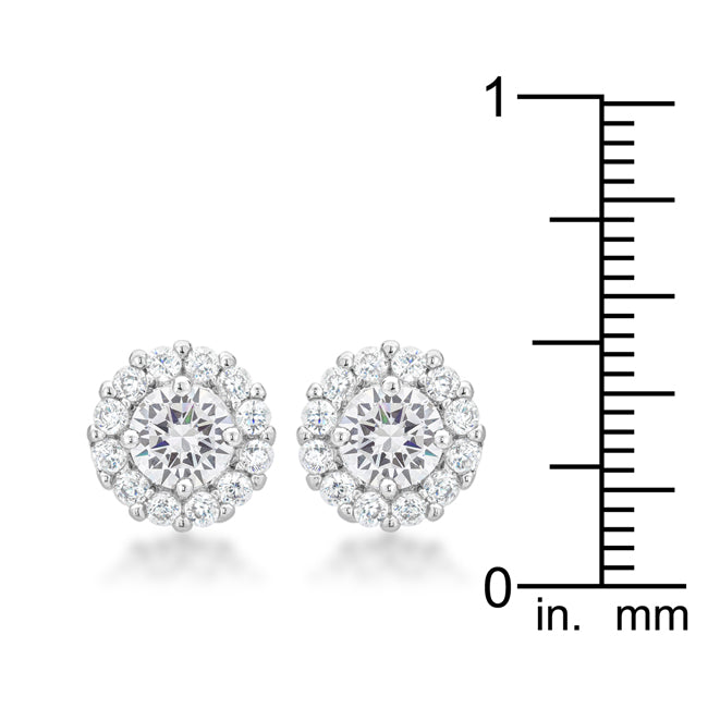 Effortless Charm Daily Icon Bella Bridal Earrings in Clear - Friggin Jewelry Fashion