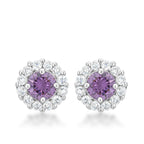 Witty Detail Studio Line Bella Bridal Earrings in Purple - Friggin Jewelry Fashion