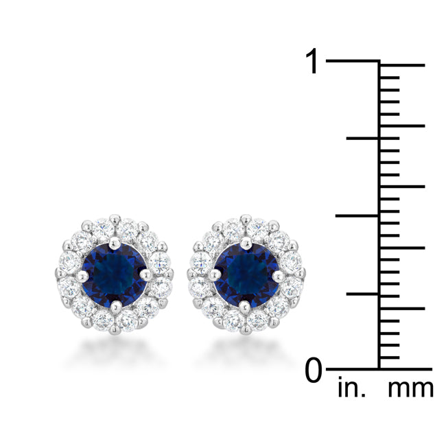 Smart Spark Modern Classic Bella Bridal Earrings in Blue - Friggin Jewelry Fashion