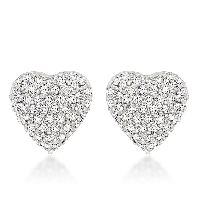 Couture Spark Refined Edit Special Pave Heart Earrings - Friggin Jewelry Fashion