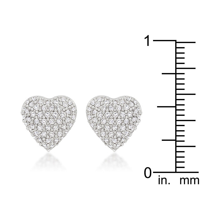 Couture Spark Refined Edit Special Pave Heart Earrings - Friggin Jewelry Fashion