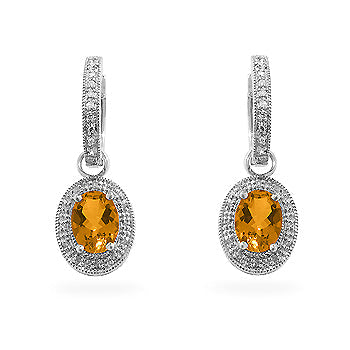 Minimal Edge Timeless Edit Citrine Formal Drops - Friggin Jewelry Fashion