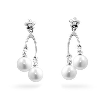 Classic Form Contemporary Edit Dual Pearl Drops - Friggin Jewelry Fashion