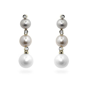 Couture Form Modern Series Multicolor Pearl Dangles - Friggin Jewelry Fashion