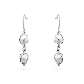 Refined Whisper Signature Edit White Gold Pearl Drops - Friggin Jewelry Fashion