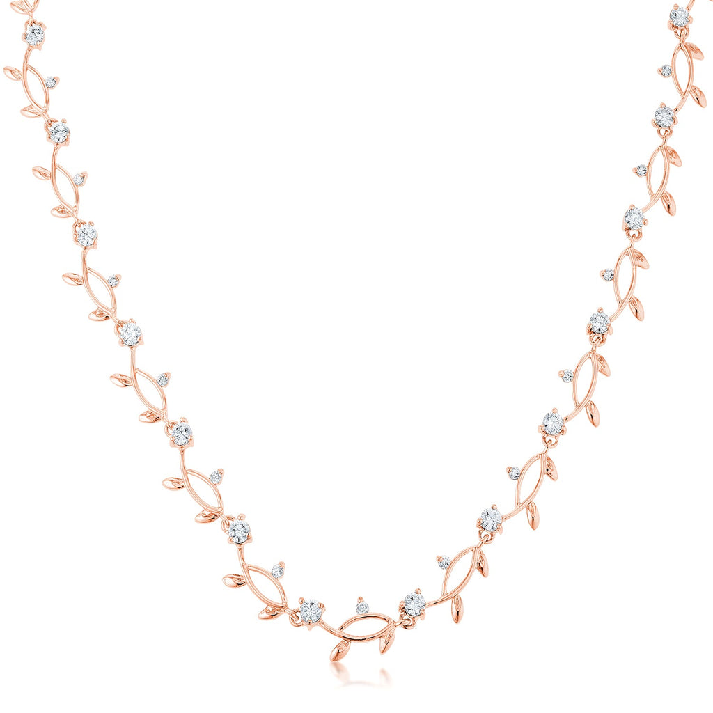 Timeless Spark Heritage Edit Rose Gold Tone Vineyard Necklace - Friggin Jewelry Fashion