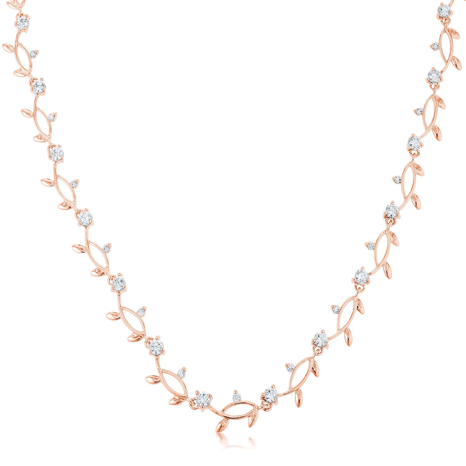 Timeless Spark Heritage Edit Rose Gold Tone Vineyard Necklace - Friggin Jewelry Fashion