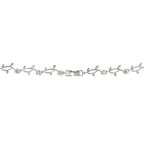 Refined Edge Signature Line Rhodium Plated Vineyard Necklace - Friggin Jewelry Fashion