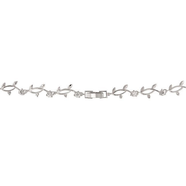 Refined Edge Signature Line Rhodium Plated Vineyard Necklace - Friggin Jewelry Fashion