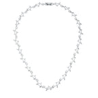 Refined Edge Signature Line Rhodium Plated Vineyard Necklace - Friggin Jewelry Fashion