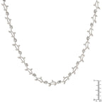 Refined Edge Signature Line Rhodium Plated Vineyard Necklace - Friggin Jewelry Fashion