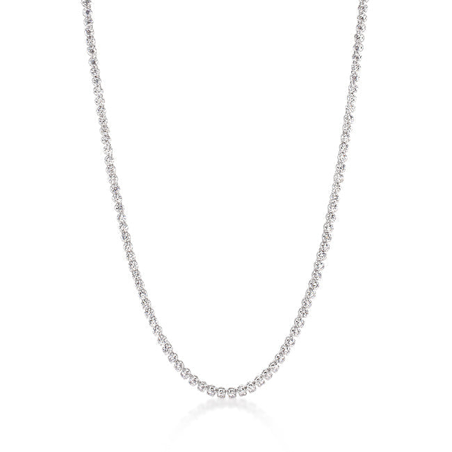 Rebel Edge Signature Form Long Elegant Cubic Zirconia Necklace - Friggin Jewelry Fashion
