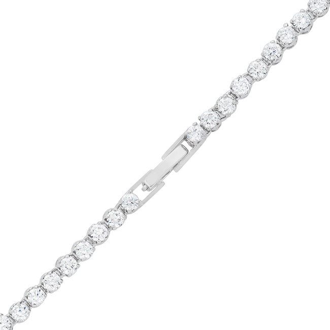 Bright Edge Studio Icon Bejeweled Cubic Zirconia Pear Drop Necklace - Friggin Jewelry Fashion