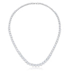 Fresh Spark Signature Icon Graduated Cubic Zirconia Necklace - Friggin Jewelry Fashion