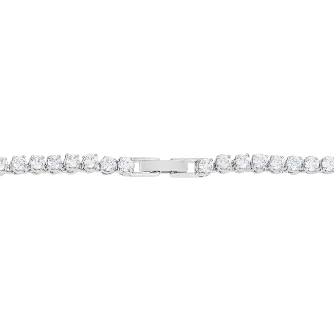 Fresh Spark Signature Icon Graduated Cubic Zirconia Necklace - Friggin Jewelry Fashion