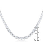 Fresh Spark Signature Icon Graduated Cubic Zirconia Necklace - Friggin Jewelry Fashion