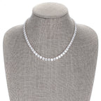 Fresh Spark Signature Icon Graduated Cubic Zirconia Necklace - Friggin Jewelry Fashion