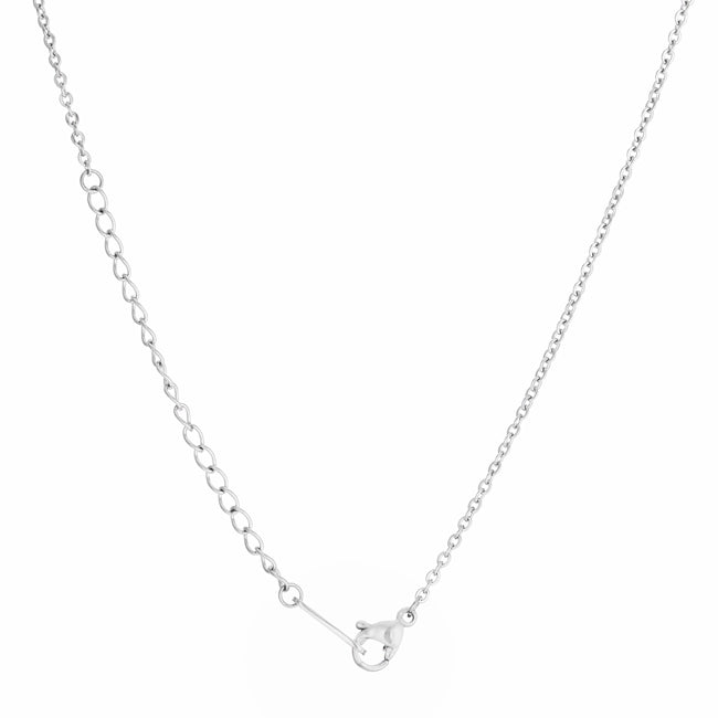 Proper Spark Everyday Icon Arianna Rhodium Stainless Steel Arrow Necklace - Friggin Jewelry Fashion