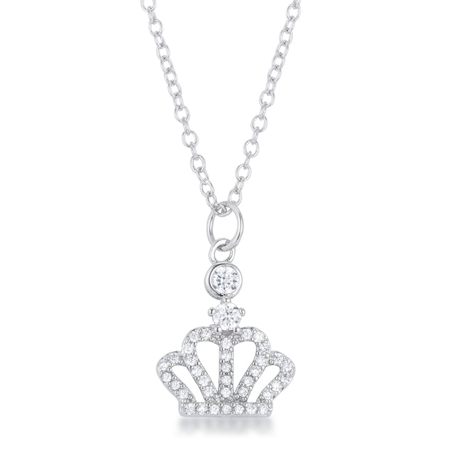 Bold Spark Pure Line Tabitha 0.5 ct Crown Pendant - Friggin Jewelry Fashion