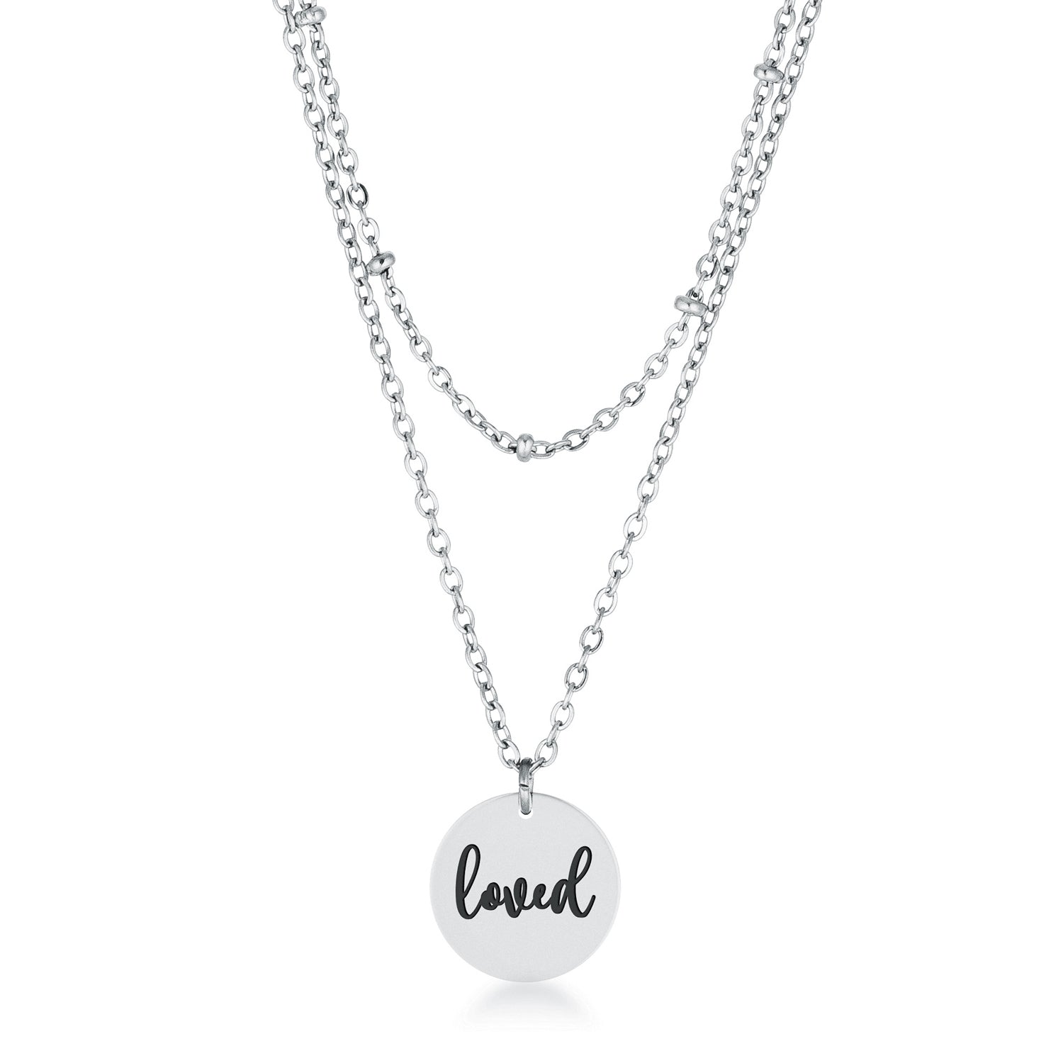 Magnetic Spark Modern Icon Delicate Stainless Steel loved Necklace - Friggin Jewelry Fashion