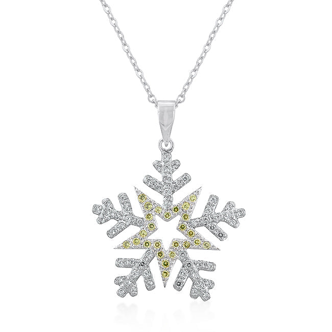 Gilded Temptress Bold Edit Pave Snowflake Pendant - Friggin Jewelry - Friggin Jewelry Fashion