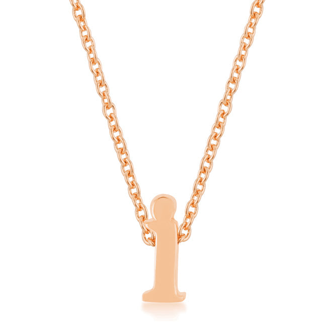 Legacy Form Studio Edit Rose Gold Finish Initial I Pendant - Friggin Jewelry Fashion