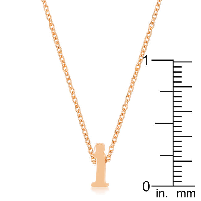 Legacy Form Studio Edit Rose Gold Finish Initial I Pendant - Friggin Jewelry Fashion