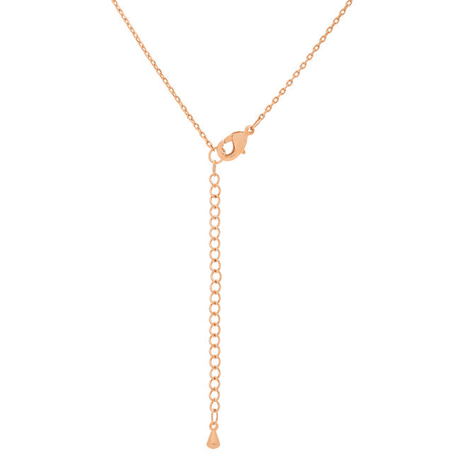 Classic Form Contemporary Edit Rose Gold Finish Initial Z Pendant - Friggin Jewelry Fashion